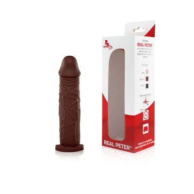 Prótese Realística em Formato de Pênis com Glande Definida, Veias - Real Peter Perfect | 17 x 3,6 cm | Disponível em 3 Cores