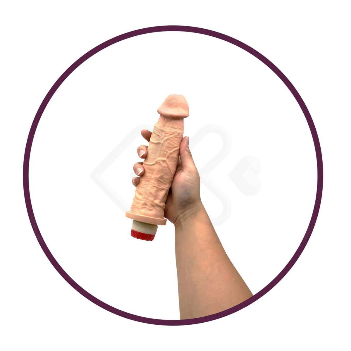 Prótese Realística em Formato de Pênis com Vibração Multivelocidade - Real Peter Style | 18,5 x 5 cm - 3