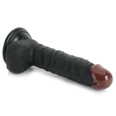 Foto 4 do produto Prótese Realística com Glande Definida, Veias Suaves, Escroto e Ventosa - Lovetoy Real Extreme 8.5 | 19 x 4,3 cm | Disponível em 2 Cores