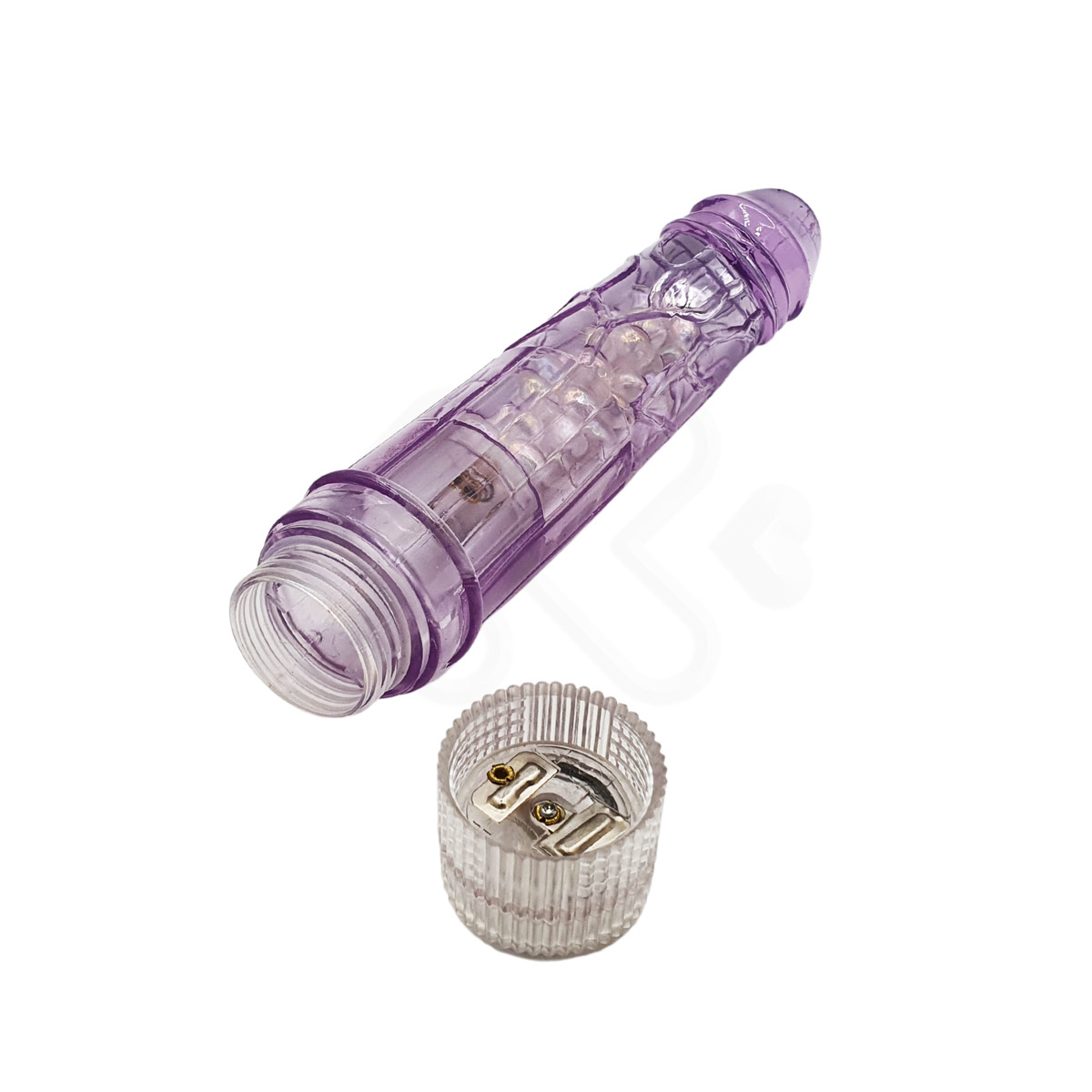 Prótese Realística em Jelly com Esferas Internas e Vibração Multivelocidade - Black Cherry | 18,7 x 3,8 cm - 5