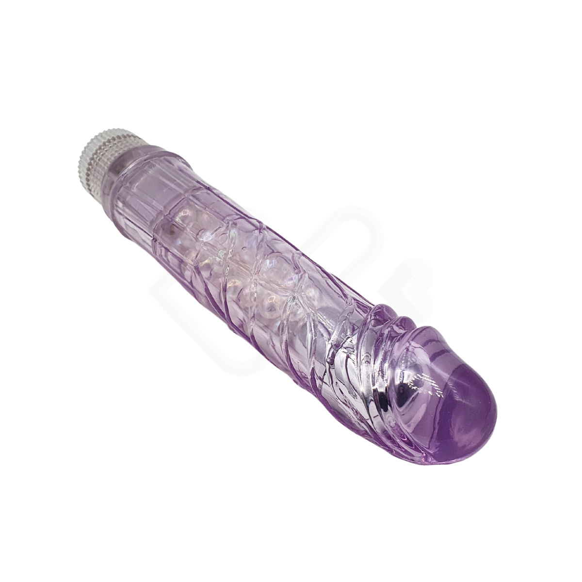 Prótese Realística em Jelly com Esferas Internas e Vibração Multivelocidade - Black Cherry | 18,7 x 3,8 cm - 4