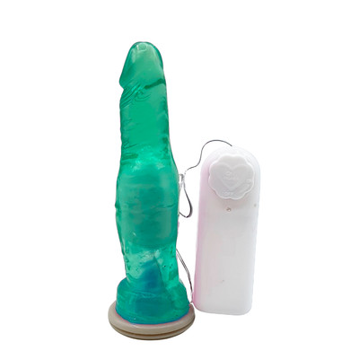 Foto 1 do produto Prótese Realística em Jelly com Vibro Multivelocidade e Cinta Ajustável - Magic Sexy | 14 x 3 cm | Disponível em 8 Cores