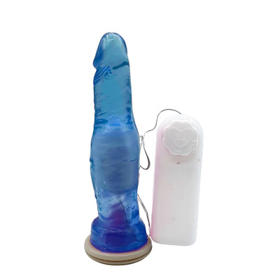 Foto 4 do produto Prótese Realística em Jelly com Vibro Multivelocidade e Cinta Ajustável - Magic Sexy | 14 x 3 cm | Disponível em 8 Cores