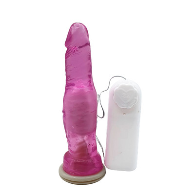 Foto 5 do produto Prótese Realística em Jelly com Vibro Multivelocidade e Cinta Ajustável - Magic Sexy | 14 x 3 cm | Disponível em 8 Cores