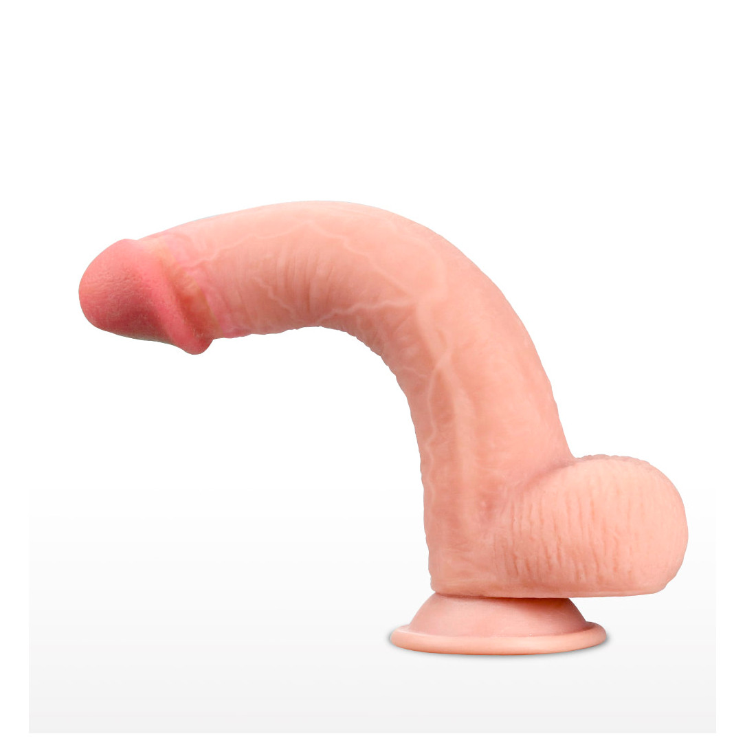 Prótese Realística com Pele Beliscável, Glande Definida, Veias, Escroto e Ventosa - Lovetoy Sliding-Skin Dong 9" | 17 x 4 cm | Disponível em 2 Cores - 2