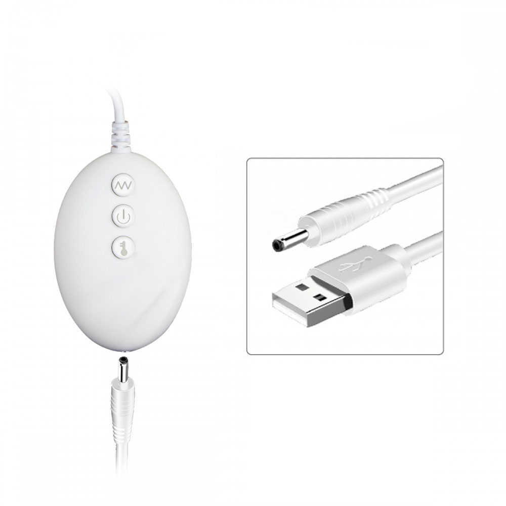 Prótese Realística Recarregável com 7 Modos de Rotação e Vibrações,  Aquecimento e Controle Remoto com Fio - Crazy Lion Patterns 7 | 15 x 3,4 cm - 6