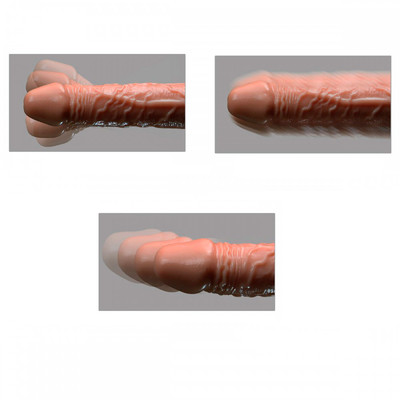 Foto 5 do produto Prótese Realística com Controle Remoto com Fio, 12 Modos de Rotação e Vibração - Crazy Lion Patterns 12 | 14 x 3,4 cm