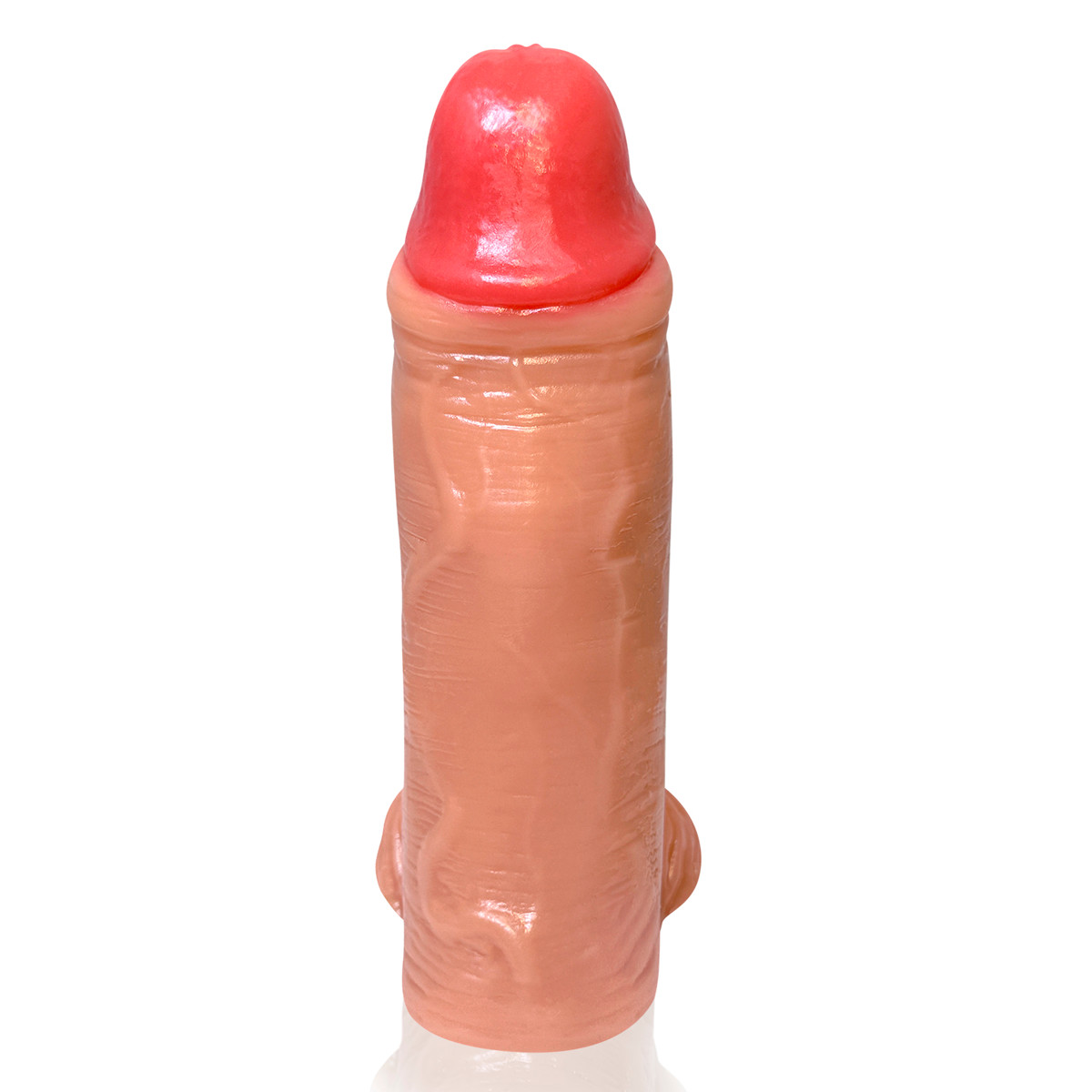 Prótese Peniana Realística Robusta com Glande Definida, Escroto e Veias - Adão & Eva Ares | 16,5 x 6,4 cm - 3