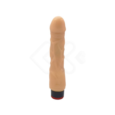 Foto 2 do produto Prótese Realística em Silicone com Vibração Multivelocidade - Black Cherry 8 | 17,1 x 3,7 cm