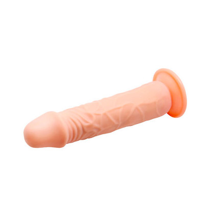 Foto 2 do produto Prótese Realística em TPR Macio com Glande Delineada, Veias e Ventosa - Barbara Suction | 18 x 3,8 cm
