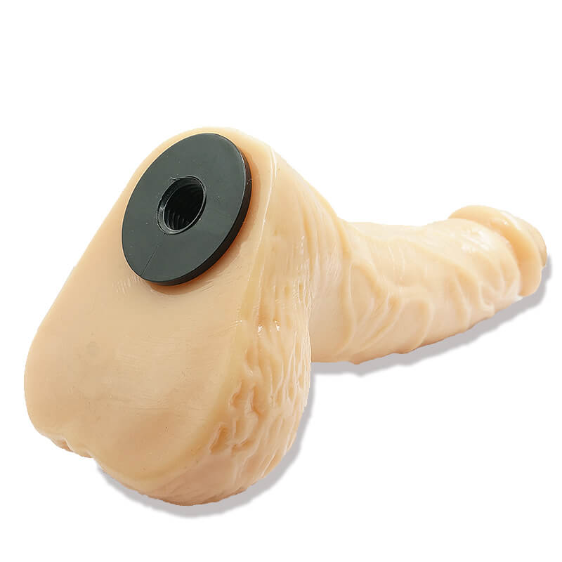 Prótese Para Substituição de Peças do Robo Fuk com Glande Definida, Escroto, veias e Encaixe | Dimensões: 13 x 4 cm - 4