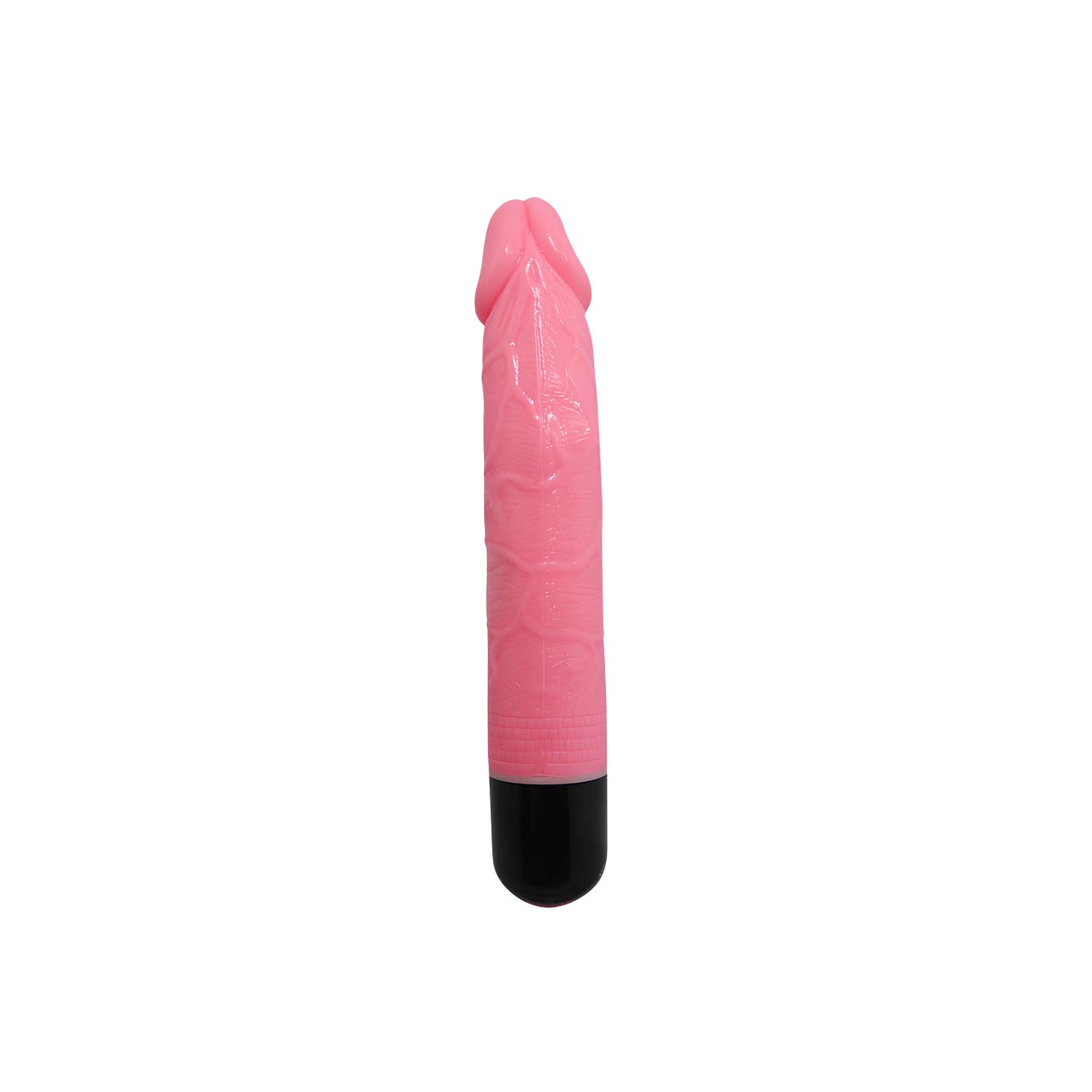 Prótese em PVC no Formato Realístico de Pênis Pink com Glande, Veias e Vibração Multivelocidade - Ly Baile Pink Vibe | 18,5 x 3,9 cm - 3