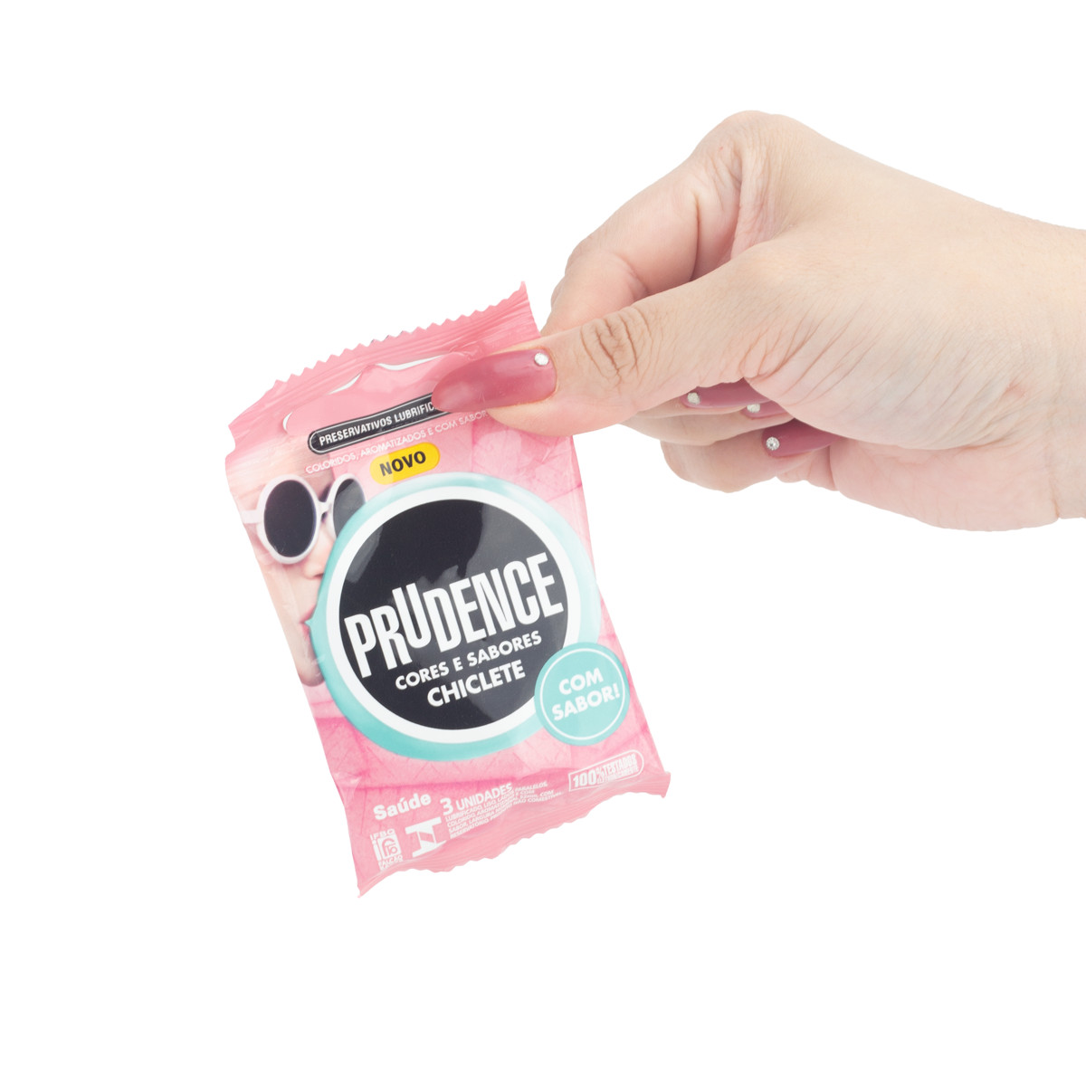 Preservativo com Aroma, Cor e Sabor de Verdade - Prudence Cores e Sabores | 3 Unidades | Disponível em 12 Sabores - 15