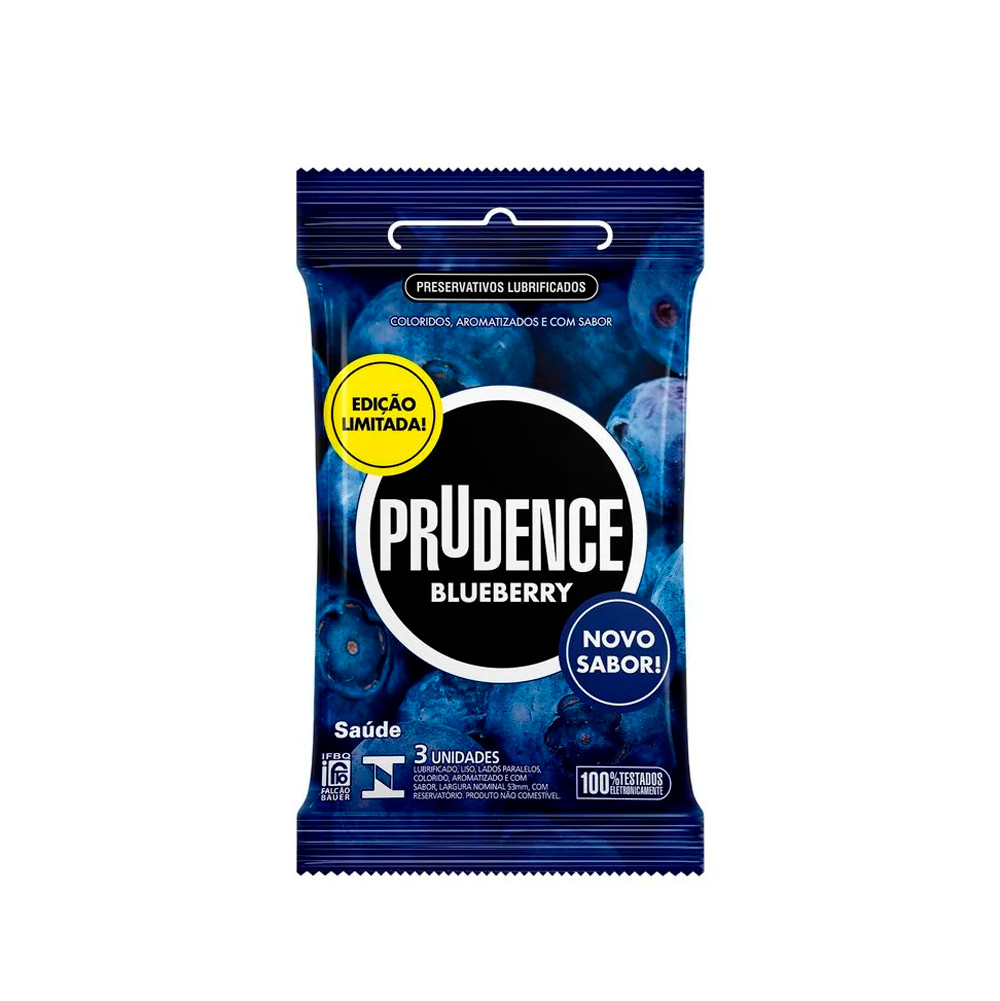 Preservativo com Aroma, Cor e Sabor de Verdade - Prudence Cores e Sabores | 3 Unidades | Disponível em 12 Sabores - 16