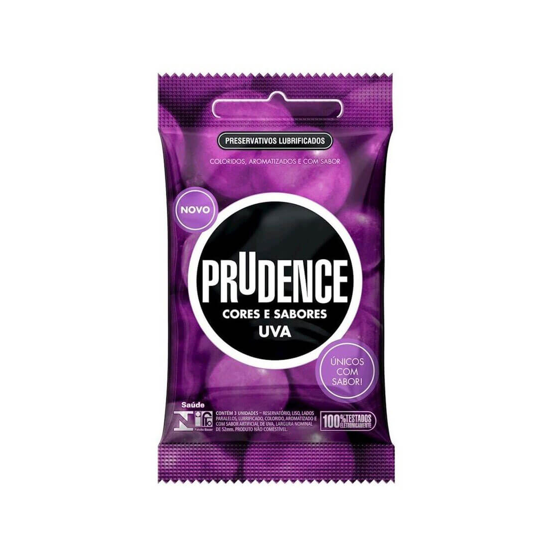 Preservativo com Aroma, Cor e Sabor de Verdade - Prudence Cores e Sabores | 3 Unidades | Disponível em 12 Sabores - 8