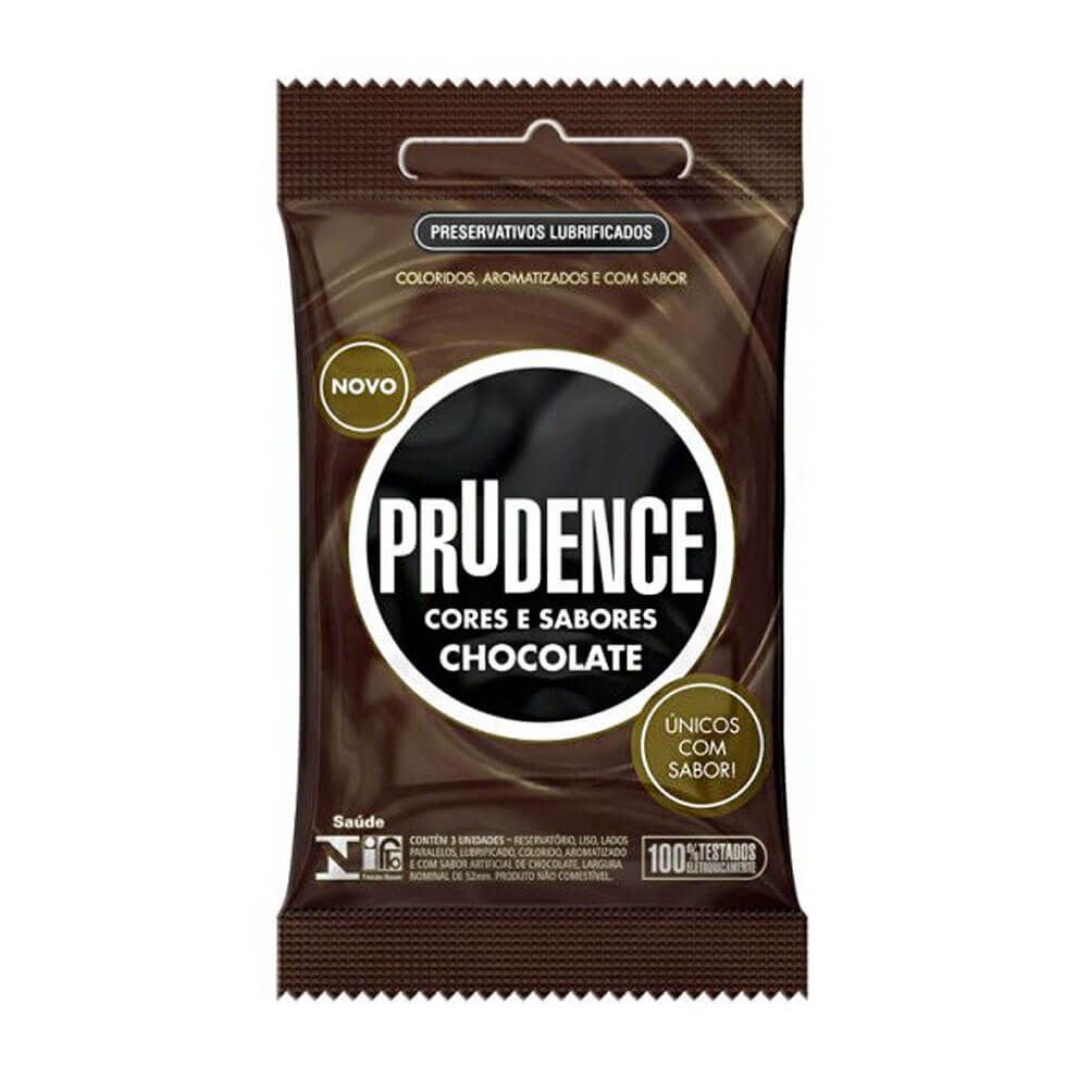 Preservativo com Aroma, Cor e Sabor de Verdade - Prudence Cores e Sabores | 3 Unidades | Disponível em 12 Sabores - 9