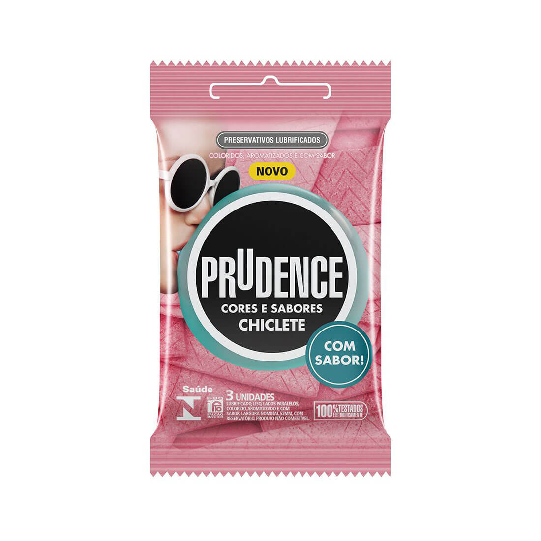 Preservativo com Aroma, Cor e Sabor de Verdade - Prudence Cores e Sabores | 3 Unidades | Disponível em 12 Sabores - 14
