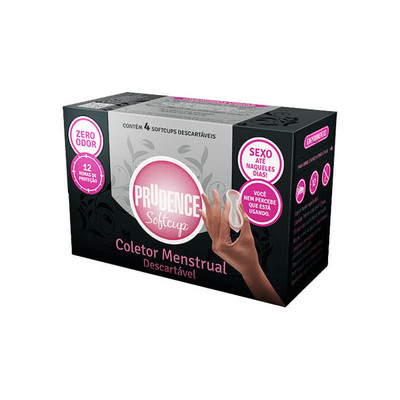 Foto 1 do produto Coletor Menstrual Descartável - Prudence Soft Cup - 4 Unidades
