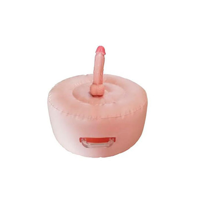 Foto 8 do produto Puff Inflável com Prótese Peniana, Bullet Recarregável, 10 modos de Vibração e Controle Remoto - Fuck Seat With Remote Vibes