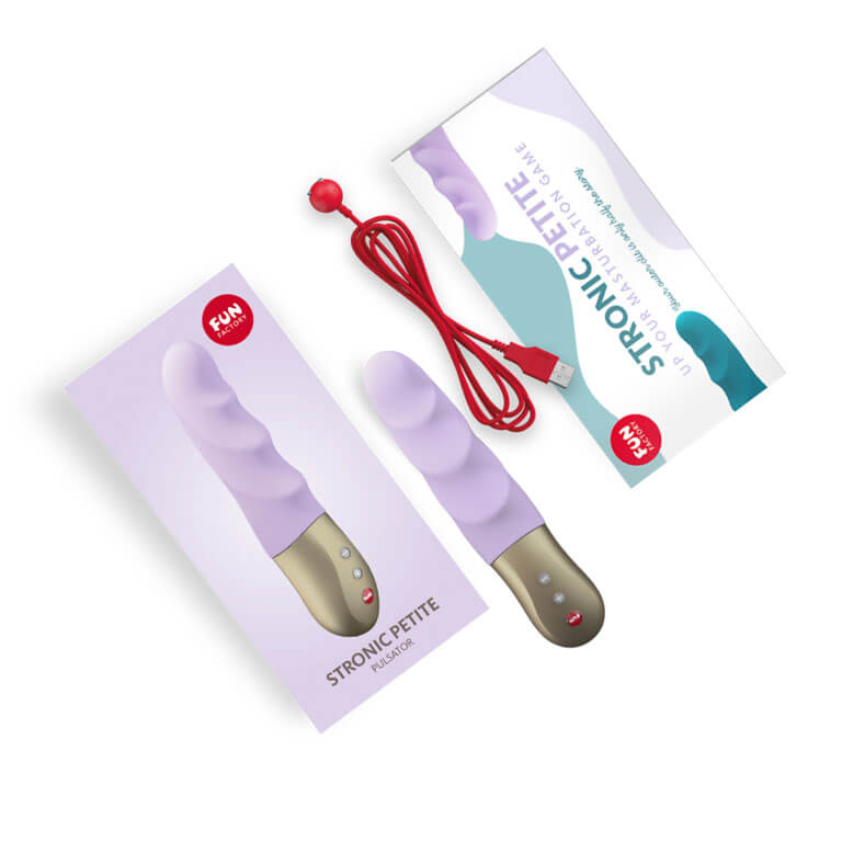 Pulsador Estimulador Recarregável em Silicone com 3 Ritmos de Pulsação e 5 Velocidades - Fun Factory Stronic Petite | 10,8 x 3,7 cm | Disponível em 2 Cores - 10