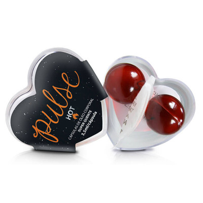 Foto 1 do produto Bolinhas Explosivas Excitantes com Efeito que Aquece - Pulse Hot Super Quente - 2 Unidades