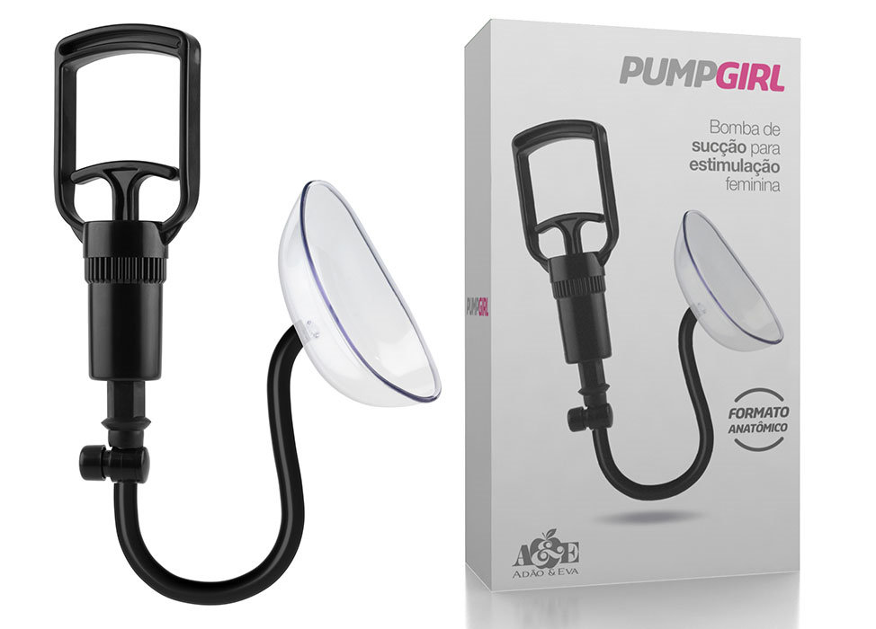 PumpGirl - Bomba de Sucção para Estimulação Feminina com Manopla - 11 x 5,5 cm - 1