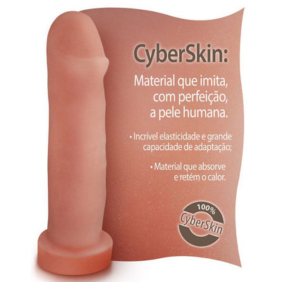 Pura Ambição - Capa Peniana em Formato de Pênis em CyberSkin - 18 x 4,5 cm