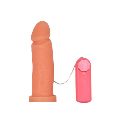 Foto 2 do produto Pura Ambição - Prótese Realística em Formato de Pênis em Cyberskin com Vibrações Multivelocidade e Vértebra - 16 x 4 cm