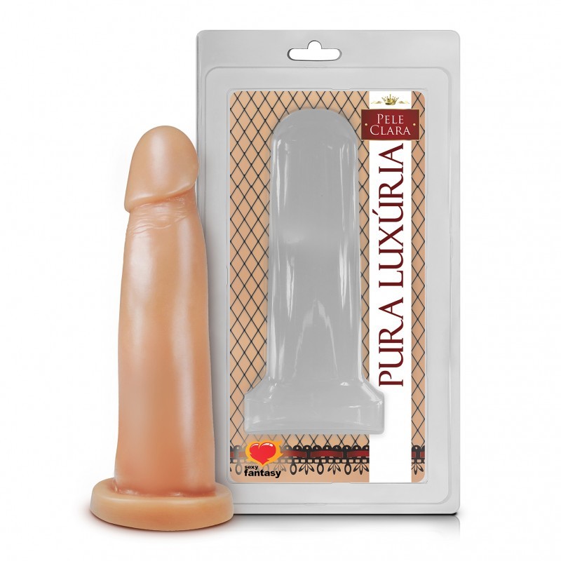 Pura Luxúria - Prótese em Formato de Pênis com Base para Cinta Peniana - 14 x 4 cm | Modelo: 1420A.B - 2