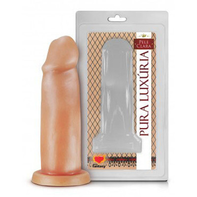 Foto 1 do produto Pura Luxúria - Prótese com Formato de Pênis com Glande Definida e Corpo Liso - 12,8 x 4,1 cm | Modelo: 1320A.B
