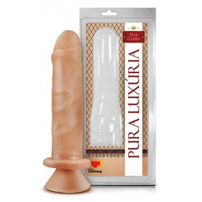 Foto 1 do produto Pura Luxúria - Prótese em Formato de Pênis Realístico com Corpo Liso, Prepúcio e Ventosa - 15,7 x 4 cm | Modelo: 1620AV.B