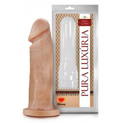 Foto 1 do produto Pura Luxúria - Prótese com Formato de Pênis Realístico com Veias Suaves e Glande Definida - 18,4 x 4,2 cm | Modelo: 1641A.B