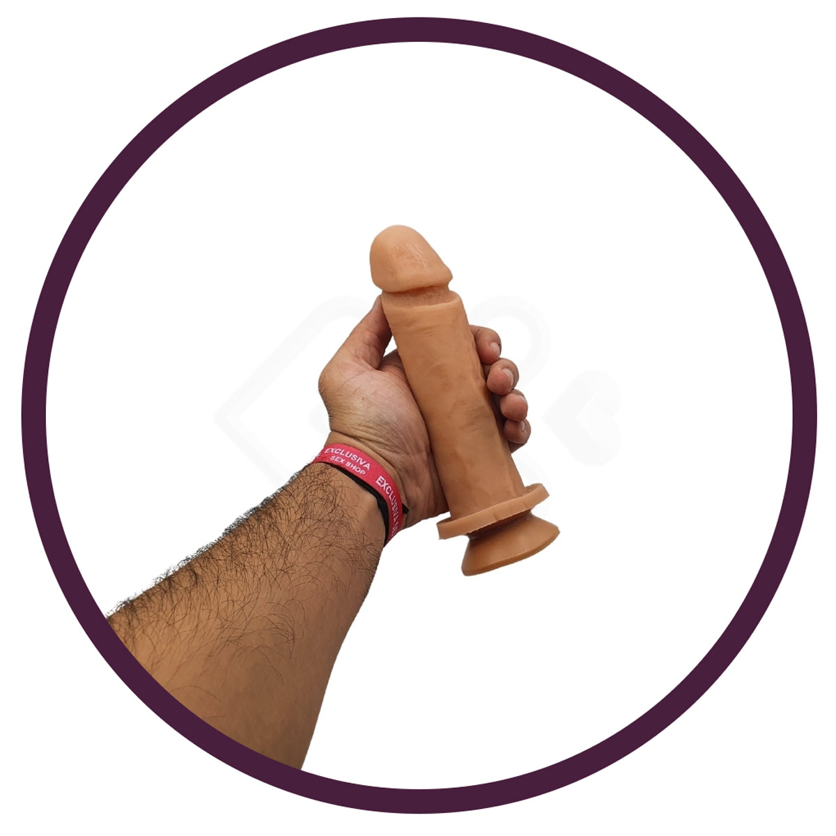 Prótese no Formato de Pênis Realístico com Veias Suaves, Glande Definida e Ventosa - Sexy Fantasy Pura Luxúria | 16,7 x 4,2 cm - 6