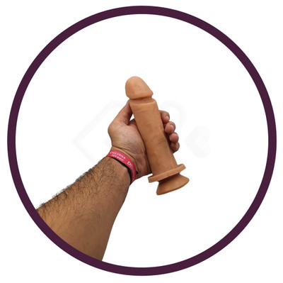 Prótese no Formato de Pênis Realístico com Veias Suaves, Glande Definida e Ventosa - Sexy Fantasy Pura Luxúria | 16,7 x 4,2 cm