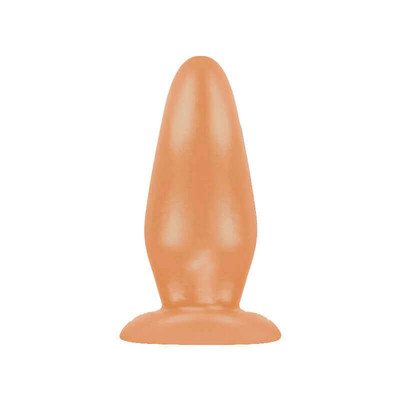 Foto 3 do produto Pura Ousadia - Plug Anal Cônico Feito Plastisol - 11,5 x 5,5 cm | Cor: Bege