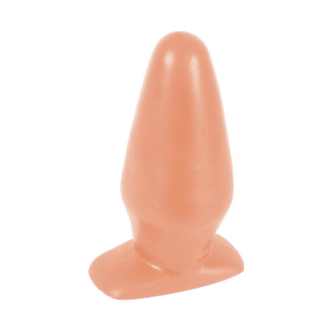 Pura Ousadia - Plug Anal Cônico Feito Plastisol - 11,5 x 5,5 cm | Cor: Bege - 2