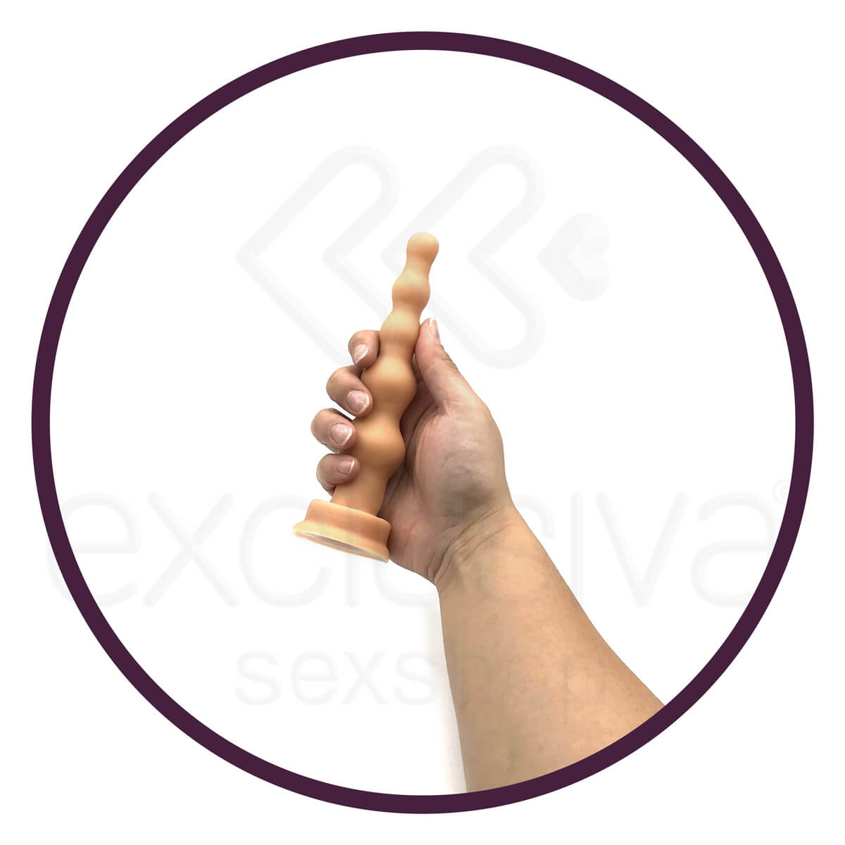 Pura Ousadia - Plug Bol G com Esferas Escalonadas Estimuladoras - 17 x 3,3 cm - 3