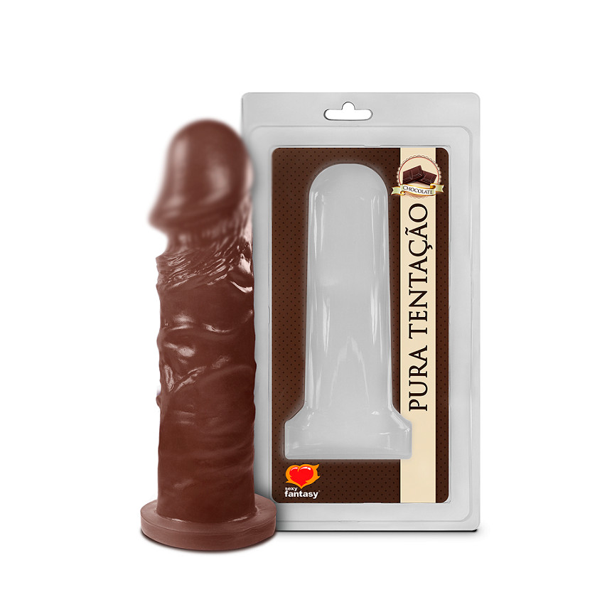 Prótese Realística com Aroma - Sexy Fantasy Pura Tentação | 14 x 3,8 cm | Aroma: Chocolate - 2