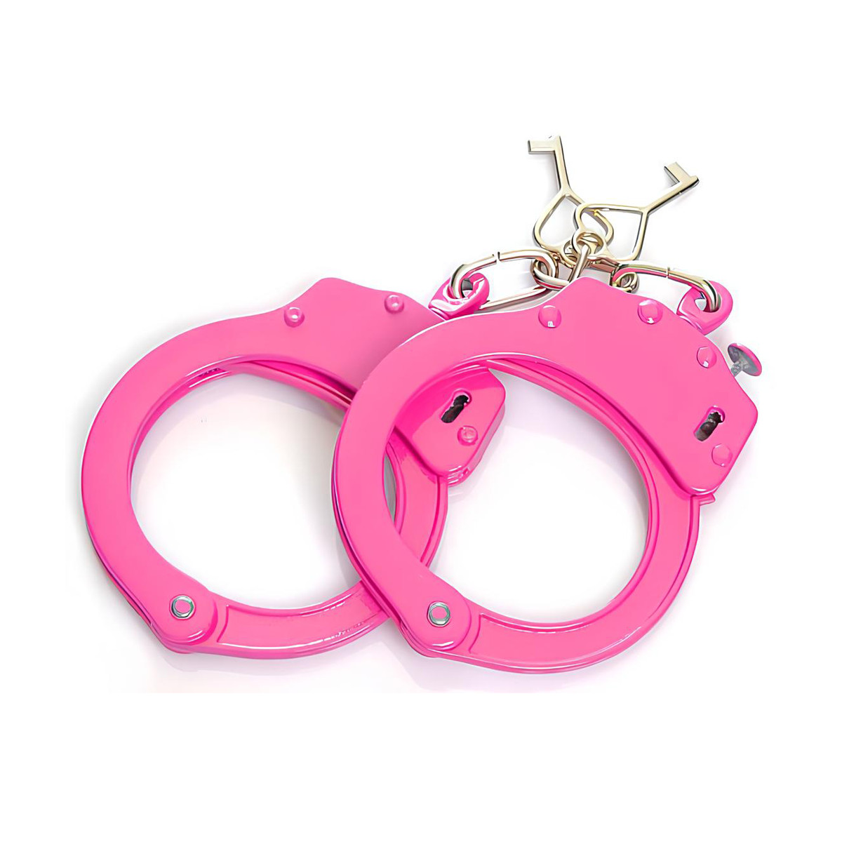 Algemas em Metal com Trava de Segurança e 2 Chaves - Puro Fetiche | Cor: Rosa - 2