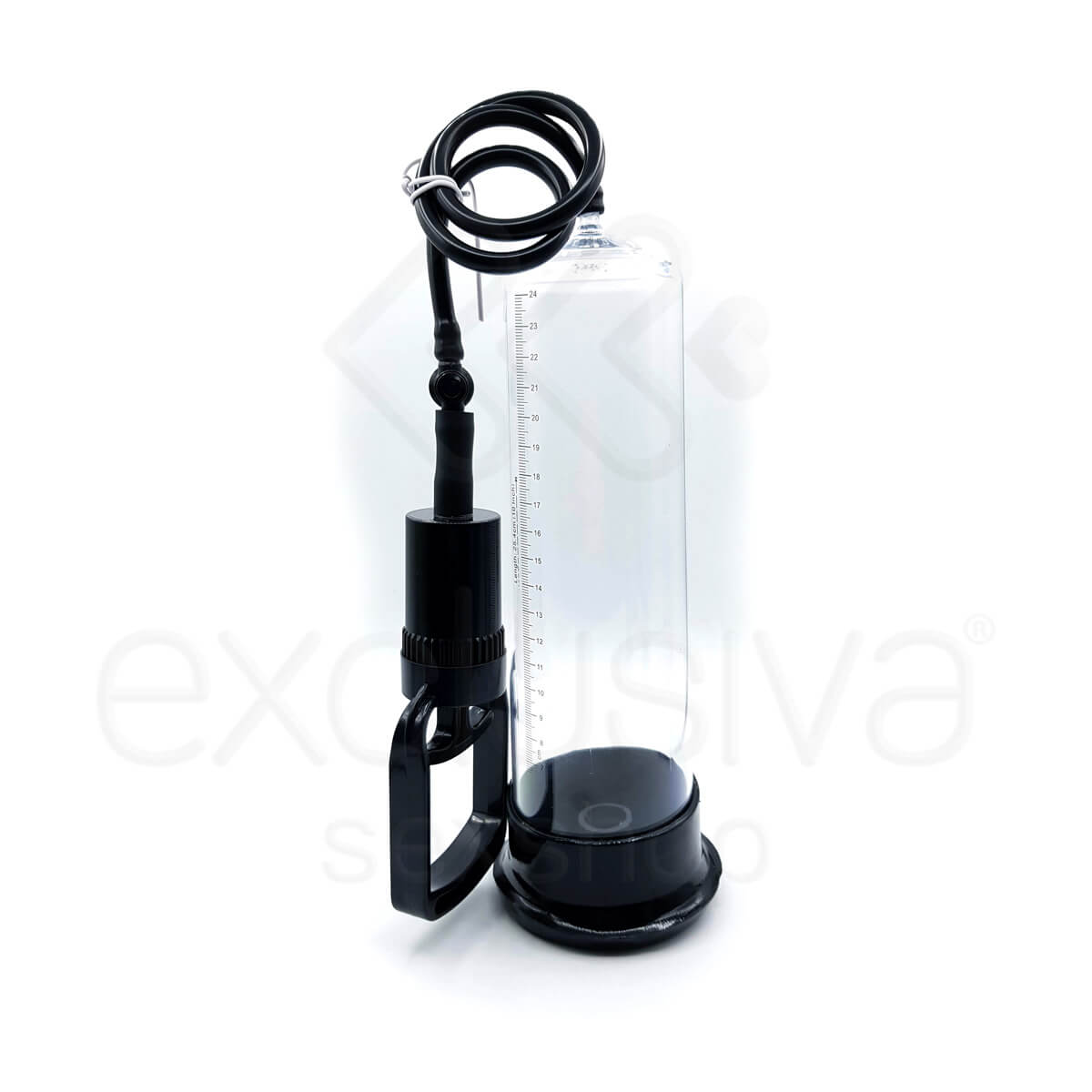 Q-Toys Vacuum Pump - Bomba Peniana com Manopla e Kit de Anéis Penianos  - 27 x 7,3 cm - 2