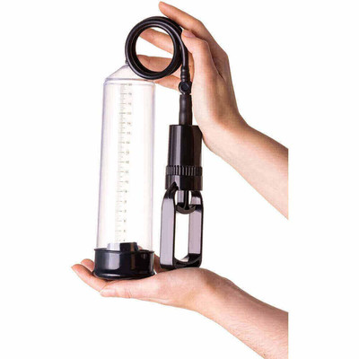 Foto 4 do produto Bomba Peniana Manual com Manopla e 3 Anéis Penianos - Q-Toys Vacuum Pump | 22 x 6,1 cm