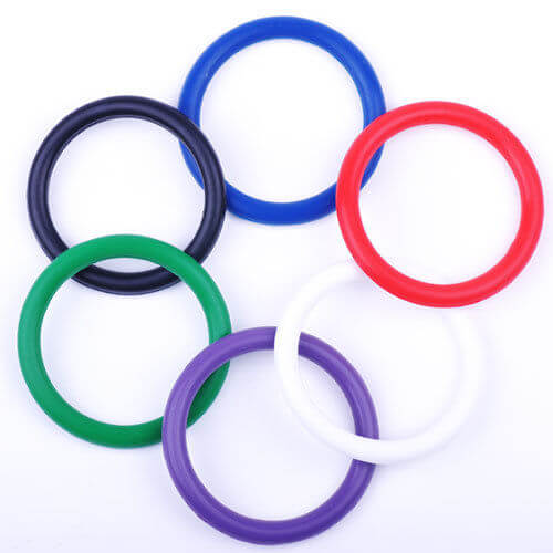 Rainbow Silicone Pleasure Rings - Kit com 5 Anéis Penianos de Borracha - 3