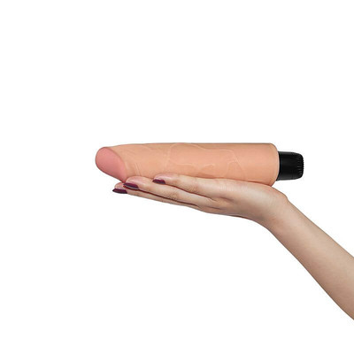 Foto 2 do produto Real Feel 7.8 - Prótese Realística em Formato de Pênis com Glande, Veias, Vibração Multivelocidade e Resistente à água - 17,5 x 3,8 cm