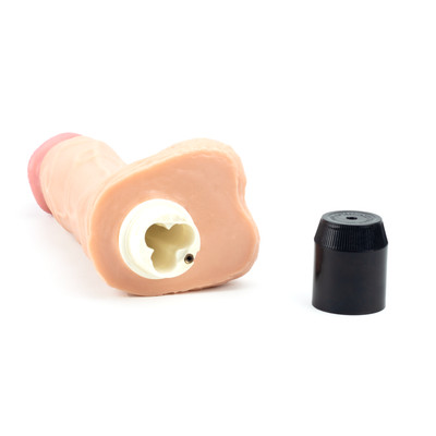 Foto 6 do produto Prótese Realística em Formato de Pênis em Silicone com Vértebra, Escroto e Multivelocidade - Xtreme Flexi | 14,5 x 4,3 cm