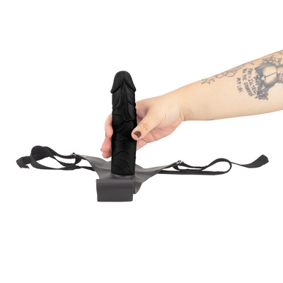 Cinta em Couro Sintético com Prótese Peniana Realística em PVC com Glande - Real Peter | 17,5 x 4 cm | Disponível em 3 Cores