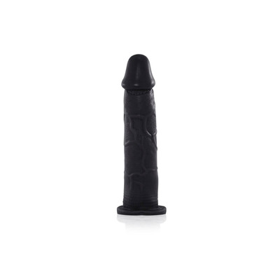 Foto 4 do produto Real Peter - Cinta em Courvin com Prótese em Formato de Pênis Realístico em Silicone sem Vibro - 18 x 3,5 cm | Cor: Preto