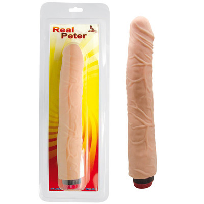 Real Peter Destroyer - Prótese Realística em Formato de Pênis com Veias Super Salientes e Vibro Multivelocidade - 27 x 4,3 cm