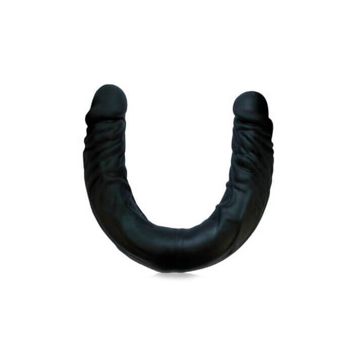 Real Peter Double Dong - Pênis Duplo Havaiano Super Realístico em Silicone - 36 x 4 cm | Cor: Preto - 3