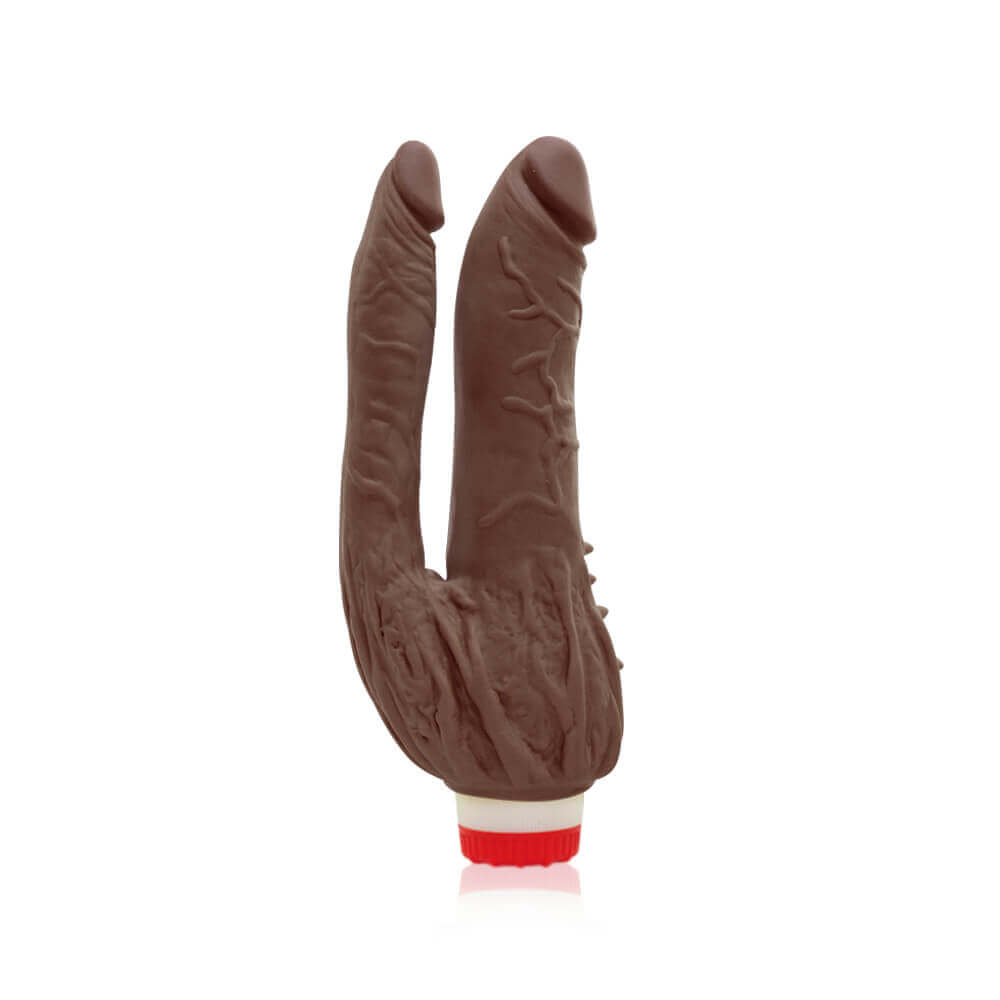 Prótese Peniana Dupla com Vibração em Multivelocidade - Real Peter Double | Disponível em 3 cores - 13