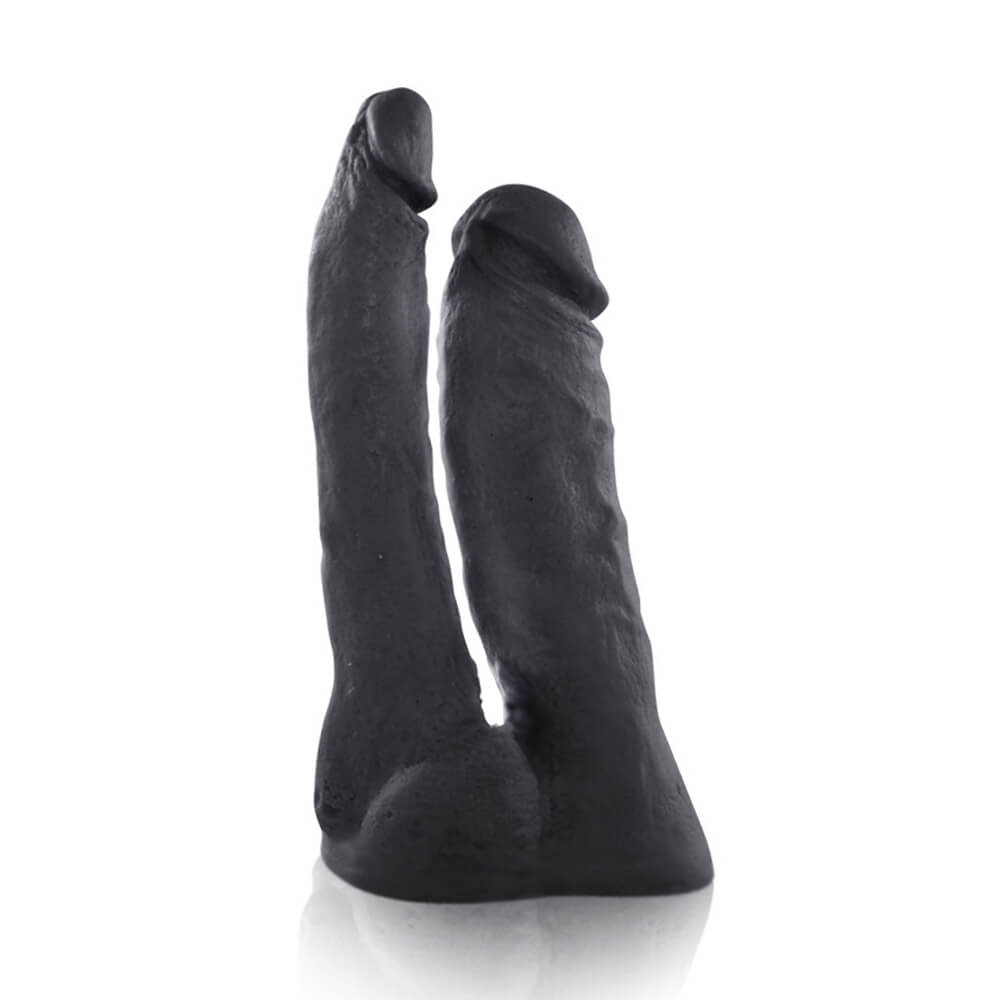 Prótese Dupla em Forma de Pênis com Base Achatada - Real Peter Duplo | Disponível 3 Cores - 12
